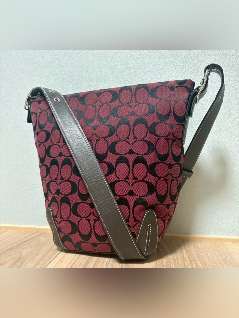 Coach Multi‑Color Signature Canvas Duffle Shoulder Bag | 6076